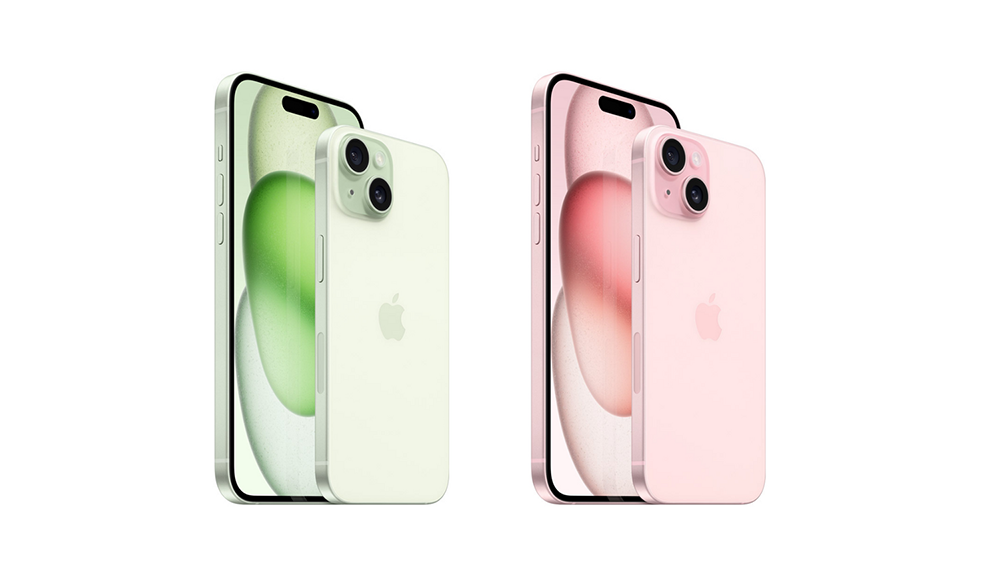 Bộ sưu tập màu iPhone 15 được bổ sung những gam màu mới trẻ trung và năng động hơn như Hồng sáng và Xanh lá cây sáng